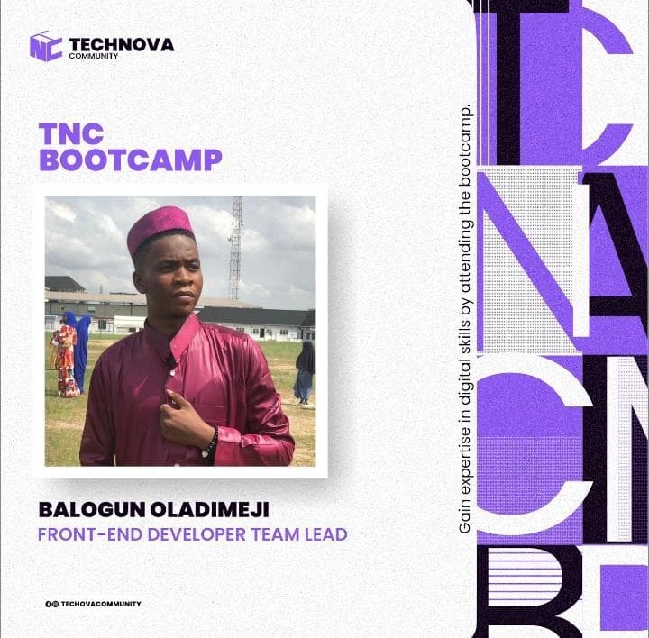 Tutor at TECHNOVA 2024 - University of Lagos