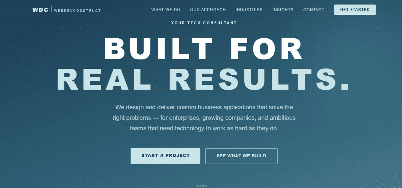 WebDevConstruct — Your Tech Consultant